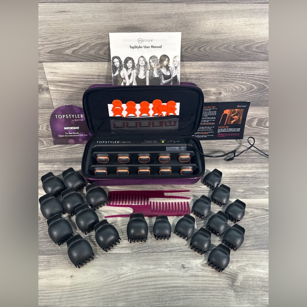 TopStyler PRO  By Instyler Heated Ceramic Styling Shells Hair Curlers NIB/Sealed